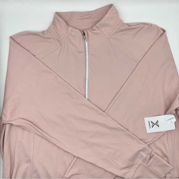 Xersion Women’s Plus Size Light Pink Long Sleeve Quarter-Zip Size 1X - Picture 8 of 10